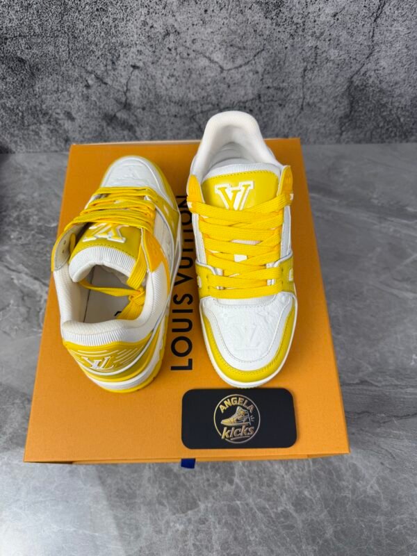 Louis Vuitton Trainer Yellow White Monogram