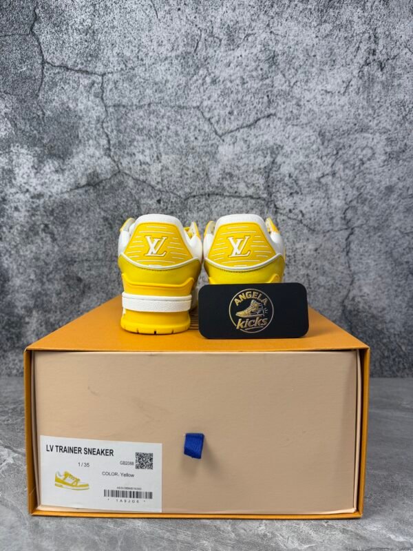 Louis Vuitton Trainer Yellow White Monogram