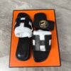 Hermes Oran Sandal Blanc Box Calfskin Leather