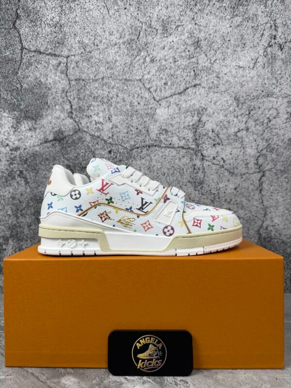 Louis Vuitton LV Trainer Takashi Murakami White