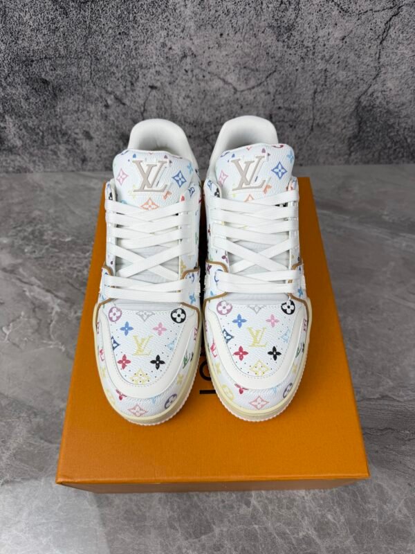 Louis Vuitton LV Trainer Takashi Murakami White
