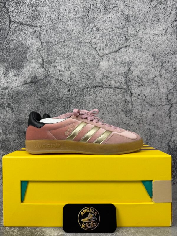 adidas x Gucci Gazelle Pink Velvet