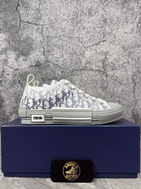 Dior B23 Low White Navy Oblique