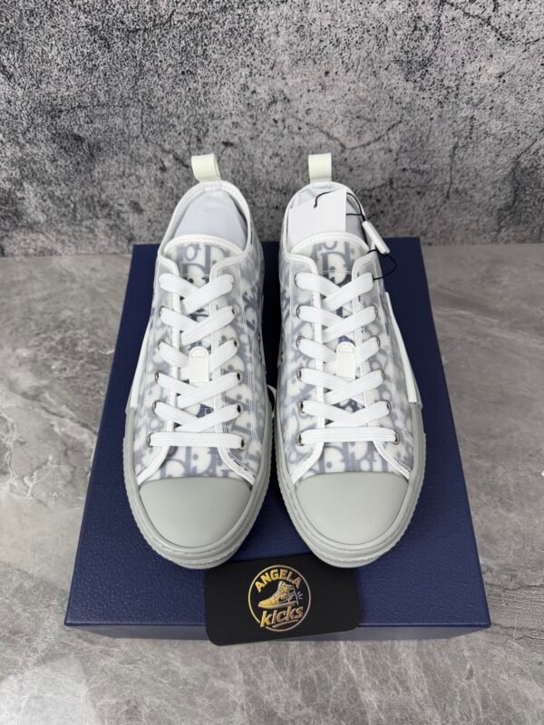 Dior B23 Low White Navy Oblique