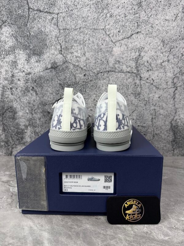 Dior B23 Low White Navy Oblique