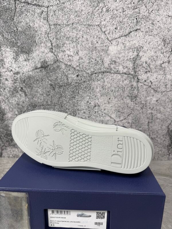 Dior B23 Low White Navy Oblique