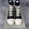 Rick Owens Concordians Leather High Black Milk Calf Leather