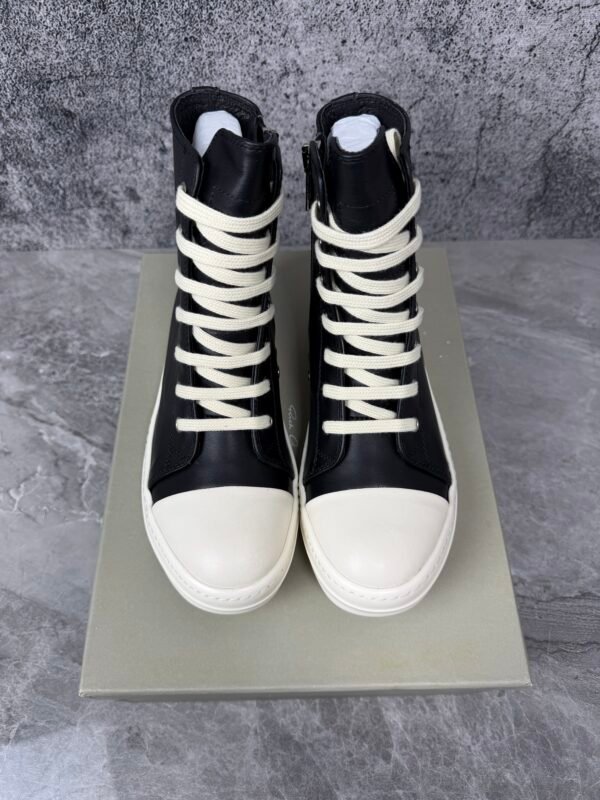 Rick Owens Concordians Leather High Black Milk Calf Leather
