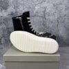 Rick Owens Concordians Leather High Black Milk Calf Leather